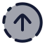 Circlearrowoutupright icon with duotone rounded style
