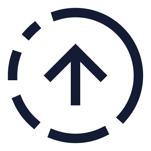 Circle Arrow Out Up Right Icon in Stroke Sharp style