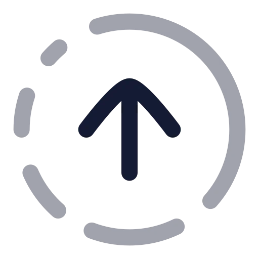 Circle Arrow Out Up Right Icon in Twotone Rounded style