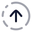 Circlearrowoutupright icon with twotone rounded style