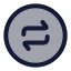 Circlearrowreload icon with duotone rounded style