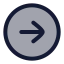 Circlearrowright icon with duotone rounded style
