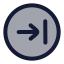Circlearrowright icon with duotone rounded style