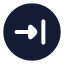 Circlearrowright icon with solid rounded style