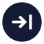 Circlearrowright icon with solid sharp style