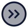 Circle Arrow Right Double icon preview