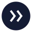 Circlearrowrightdouble icon with solid sharp style