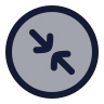 Circle Arrow Shrink 01 icon preview