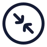 Circle Arrow Shrink 01 icon preview