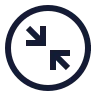 Circle Arrow Shrink 01 icon preview