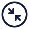 Circle Arrow Shrink 01 icon preview