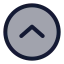 Circlearrowup icon with duotone standard style