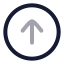 Circlearrowup icon with twotone rounded style