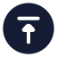 Circlearrowup icon with solid rounded style
