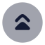 Circlearrowupdouble icon with bulk rounded style