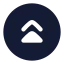 Circlearrowupdouble icon with solid rounded style