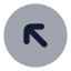 Circlearrowupleft icon with bulk rounded style