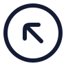 Circle Arrow Up Left icon preview