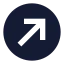 Circlearrowupright icon with solid sharp style