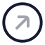 Circlearrowupright icon with twotone rounded style