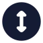 Circlearrowvertical icon with solid rounded style