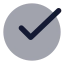 Circlecheckbig icon with bulk rounded style