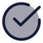 Circlecheckbig icon with duotone rounded style