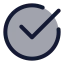 Circlecheckbig icon with duotone standard style