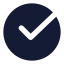 Circlecheckbig icon with solid rounded style