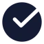 Circlecheckbig icon with solid rounded style