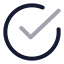 Circlecheckbig icon with twotone rounded style