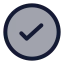 Circlecheck icon with duotone rounded style
