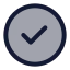 Circlecheck icon with duotone standard style