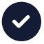 Circlecheck icon with solid standard style