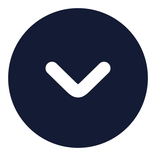 Circle Chevron Down Icon in Solid Rounded style