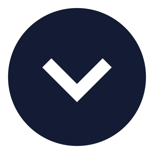 Circle Chevron Down Icon in Solid Sharp style