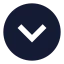 Circlechevrondown icon with solid sharp style