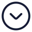 Circlechevrondown icon with stroke rounded style