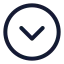 Circlechevrondown icon with stroke standard style