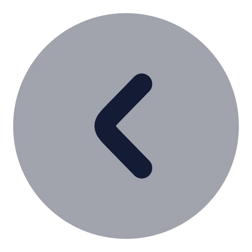 Circle Chevron Left Icon in Bulk Rounded style