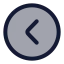 Circlechevronleft icon with duotone rounded style