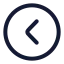 Circlechevronleft icon with stroke rounded style