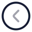Circlechevronleft icon with twotone rounded style