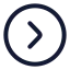 Circlechevronright icon with stroke rounded style