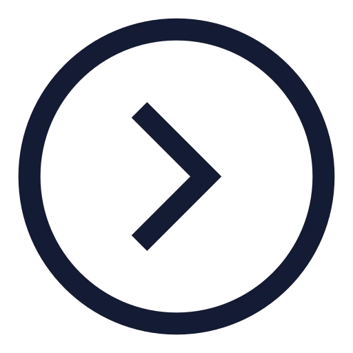 Circle Chevron Right Icon in Stroke Sharp style