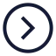 Circlechevronright icon with stroke sharp style
