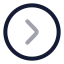 Circlechevronright icon with twotone rounded style