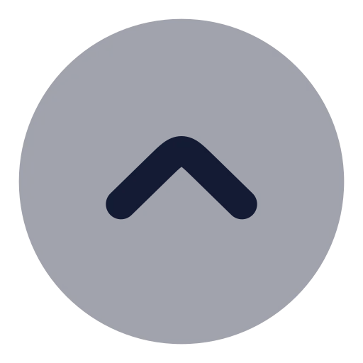 Circle Chevron Up Icon in Bulk Rounded style