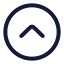 Circlechevronup icon with stroke rounded style