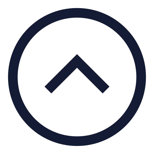Circle Chevron Up Icon in Stroke Sharp style